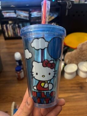 Hello kitty cloud travel tumbler